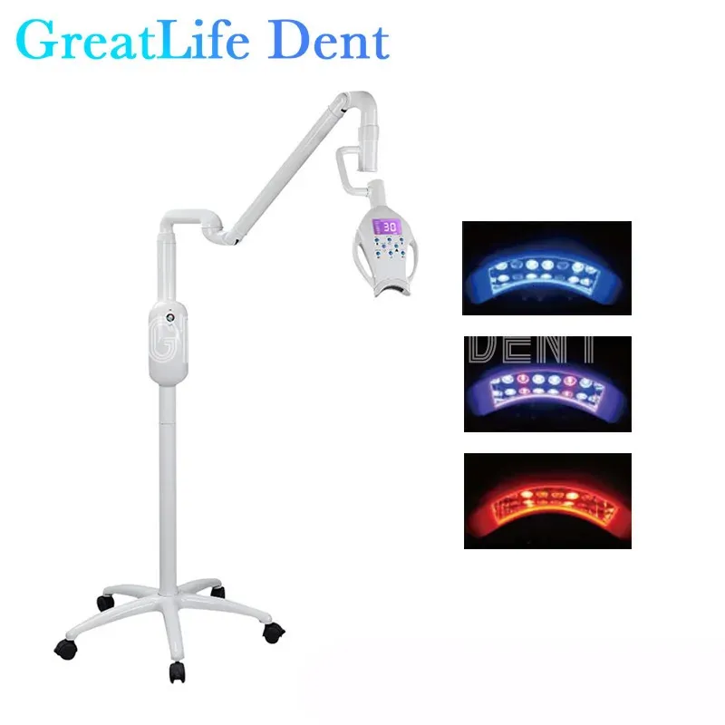 Wybielanie zębów GreatLife Dent 12 diody LED 40W Salon Beauty Salon Dental Equipment Blue Maszyna wybielanie lampa Whitener 231204