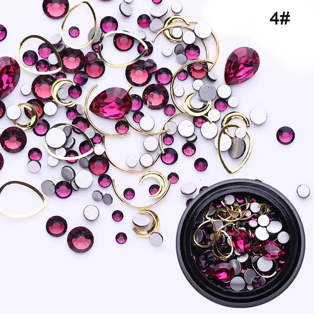 Stickers Decals Nail Gradient Pearls Sequins Glitter Manicure Art Decoration 3d Non fix Deco Diy Tool 231216