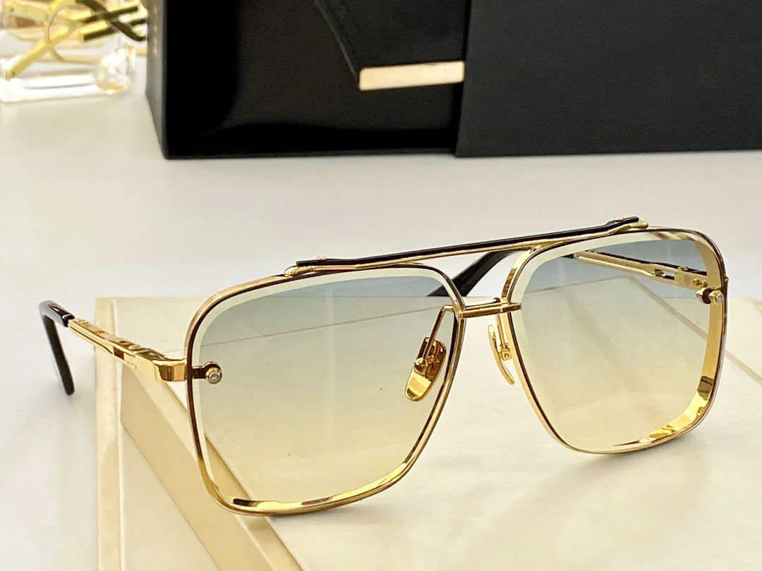 A Dita Mach Six Top Original lunettes de soleil de haute qualité pour hommes célèbres à la mode classique rétro marque de luxe lunettes de mode designer AYDL