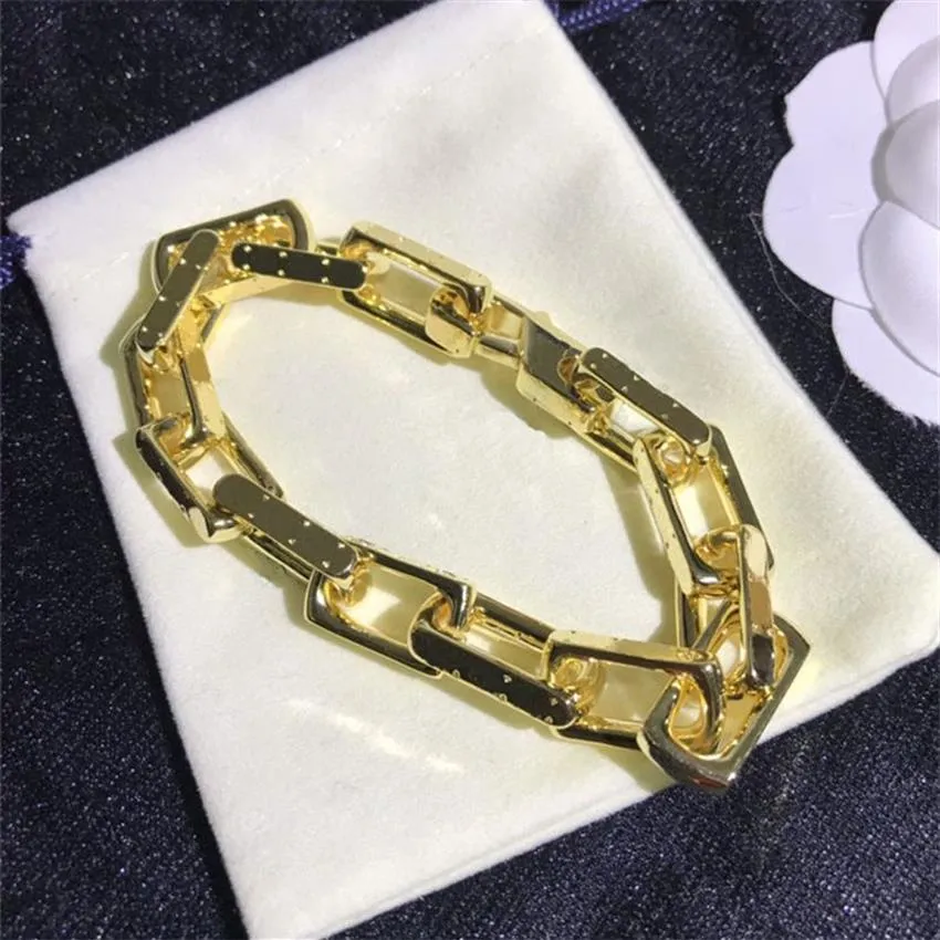 Luxury Letter Printed Charm Bracelets Women Chain Gold Bangles Lady Alphabet Bracelet For Birthday Gift266s