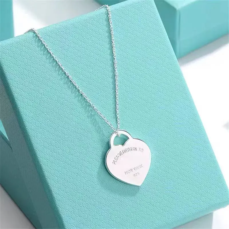 Luxury Jewelry Designer Necklace Tiff Necklace Gold Necklace Heart Necklace Rose Gold Valentine s Day Gift Jewelry