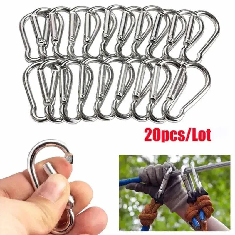 QuickLink Spring Snap Carabiners Stainless Steel Clips For Camping, Hiking,  Travel 231204 From Zuo07, $11.82