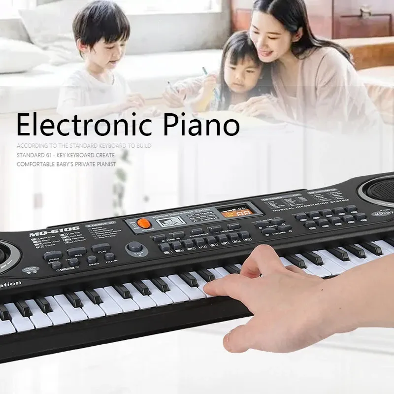 SEZGoods Elektrische Piano - 61 Toetsen - Piano Keyboard - Digitale SEZGoods Elektrische Piano - 61 Toetsen - Piano Keyboard - Digitale