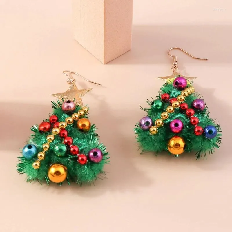 Brincos pendurados moda árvore de natal pingente joias exclusivas 4XBF