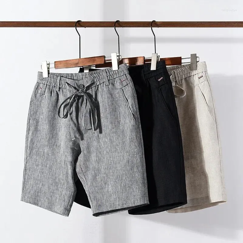 Mäns shorts solid färg tunn strand lösa avslappnad andas hip hop blixtlås man jogger knapp pant-nq