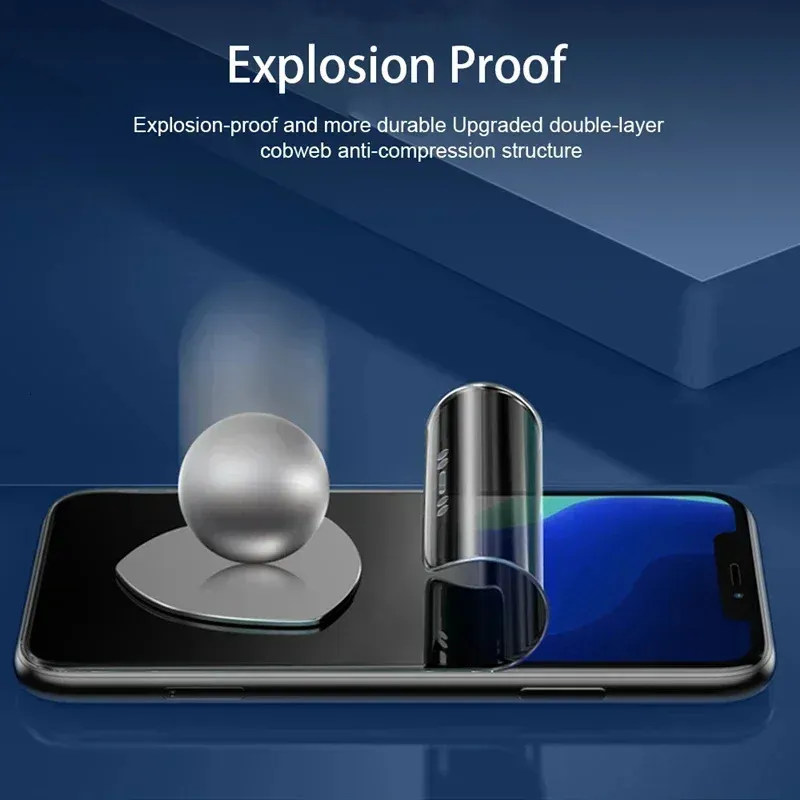 Para iPhone 15 Pro Protector de pantalla completa Película de hidrogel a  prueba de explosiones