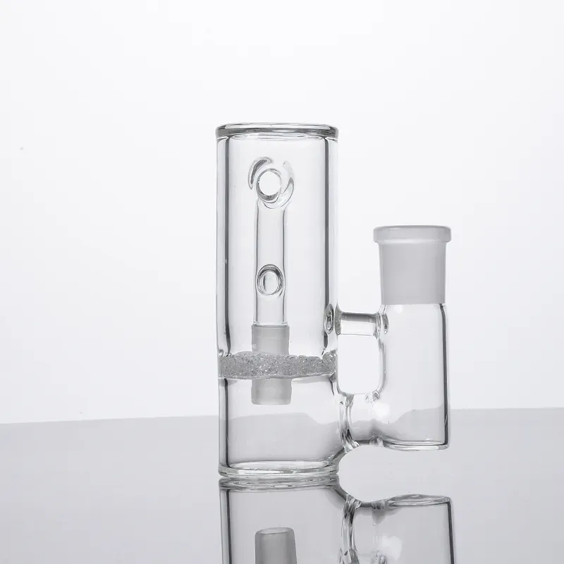 Raccoglitore di cenere di vetro da 18 mm per bong Accessori per fumatori Tubi Frit Perc Ashcatcher Raccoglicenere trasparente Accessorio per bong ASH-P902 12 LL