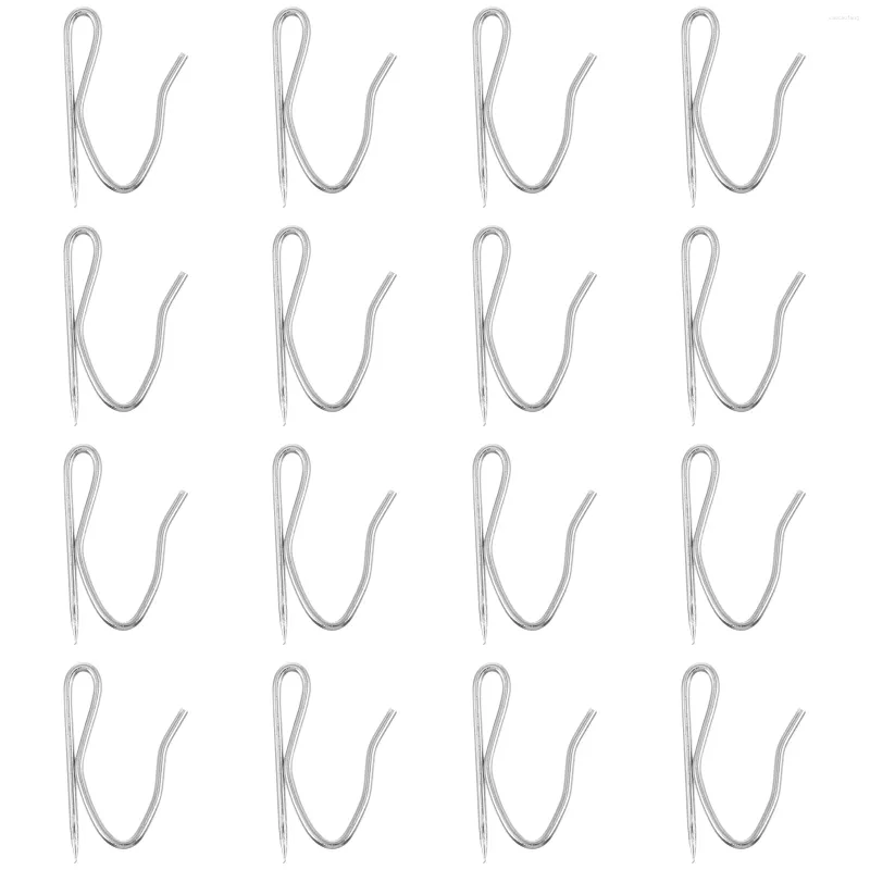 Hooks 100 Pcs Curtain Hook Towel Hanger Tie Backs Rustproof Stainless Steel Ring Home Wall