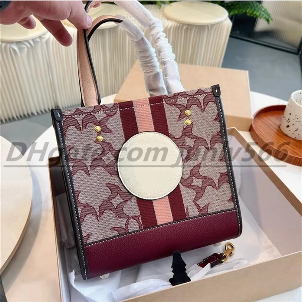 Top Luxury women totes shoulder bags crossbody bag Jacquard embroidery genuine leather purse fashion designer handbags shopping ba264R