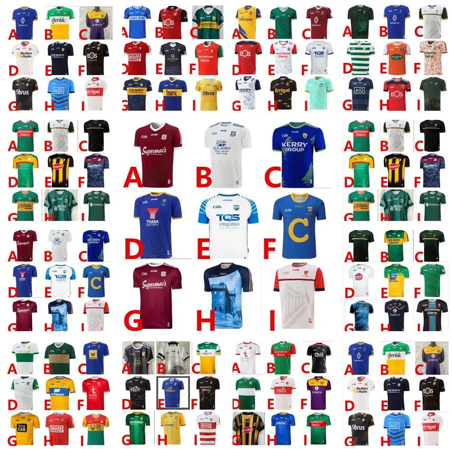 Top 22 23 GAA Rugby Jerseys Спортивная одежда вниз по Лейтрим Арма, Дублин Килкенни Уэксфорд Керри Тайрон Фермана, Дерри Роскоммон Донегал Мейо, Голуэй Гайльм, Карлоу 9