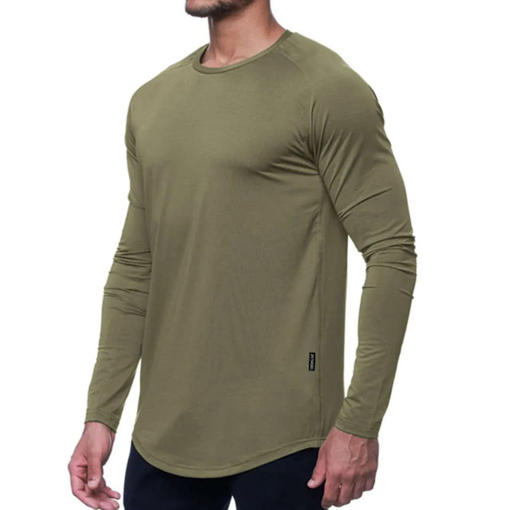 LU LU L Uomo Abbigliamento da yoga T-shirt sportiva a maniche lunghe Stile sportivo da uomo Abbigliamento fitness aderente Abbigliamento elastico ad asciugatura rapida Abiti alla moda primaverili