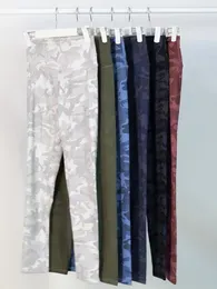 Women's Camo Yoga Pants LL Push Up Fitness Tights Soft High Waist Hip Lift Elastic TLine Outdoor Sports Pants 5 Colors
