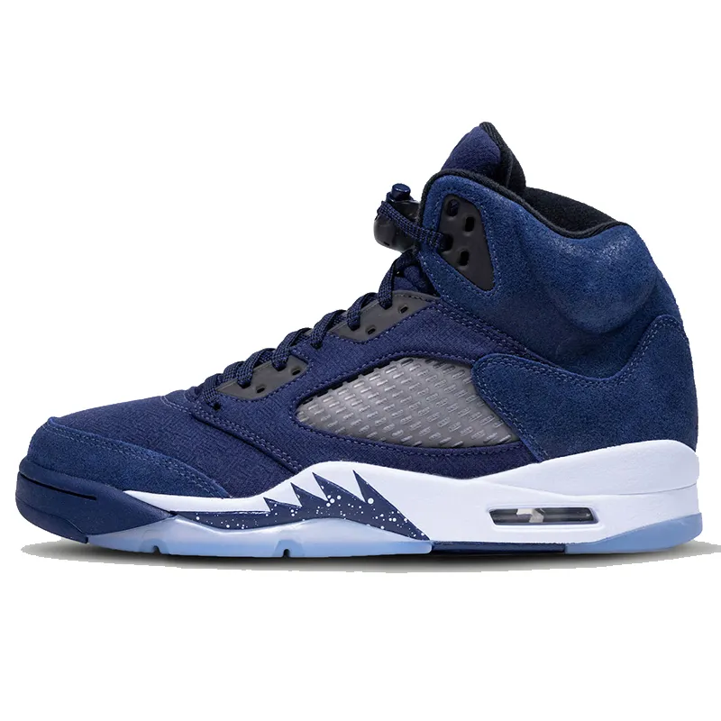 Jordens5 Aqua UNC 5s Basketball Shoes Men Green Bean Retors Dark