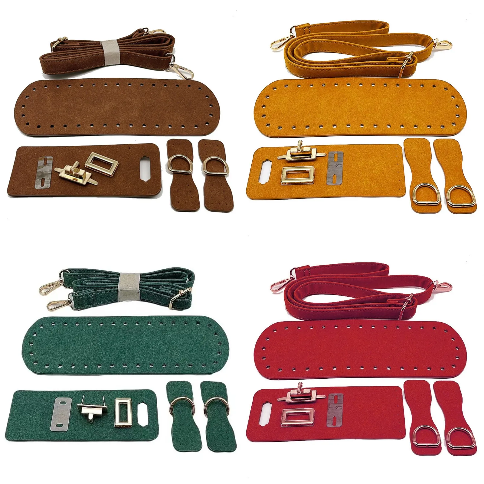 Accessori per parti di borse Borsa in pelle fatta a mano Borsa a mano Borsa intrecciata Set fondi per borsa di alta qualità con accessori hardware per borsa a tracolla fai-da-te 231204