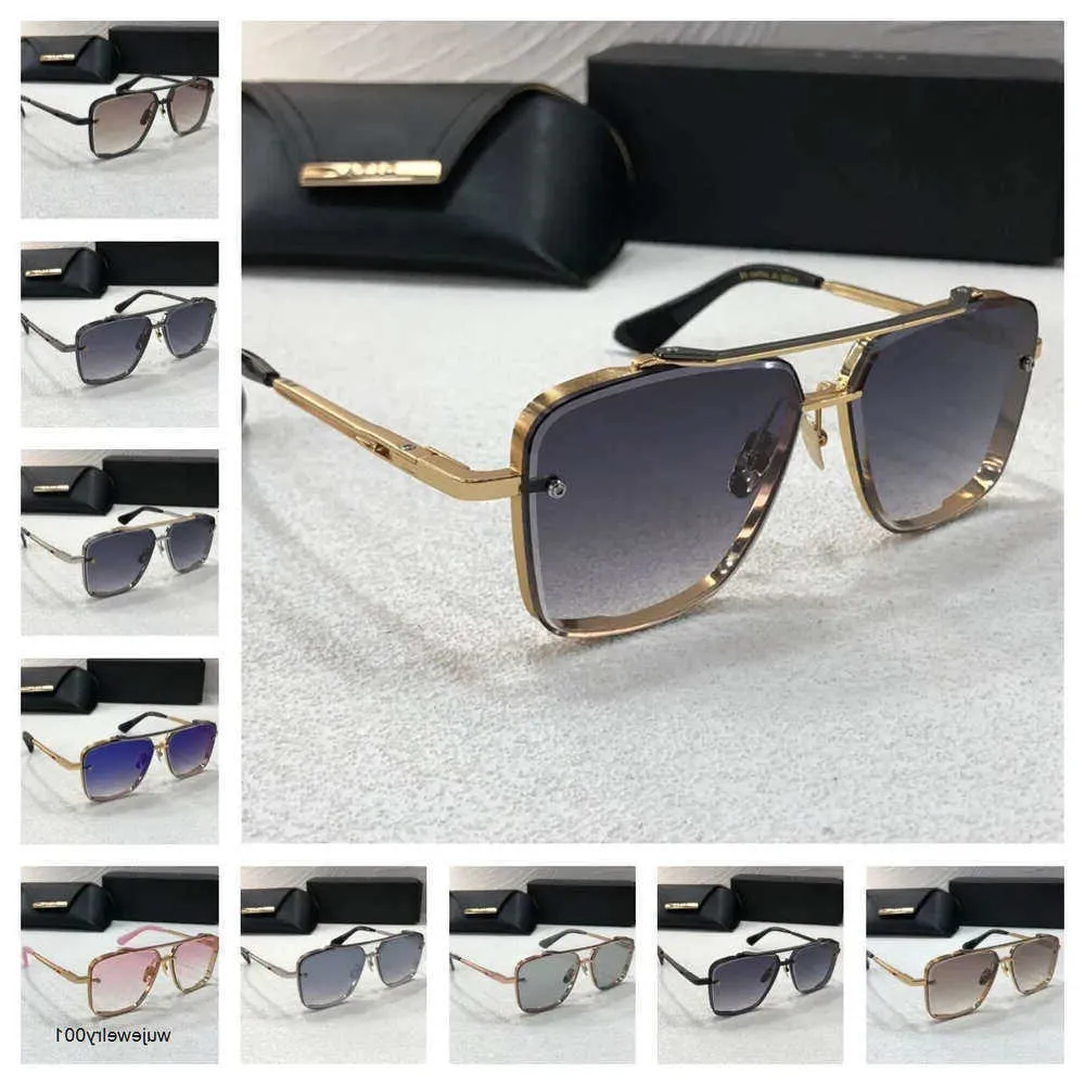 A Dita H Six High-quality Top Original Designer Sunglasses for Mens Sunglasses Man Fashionable Retro Brand Eyeglass Fashion Design K1AB