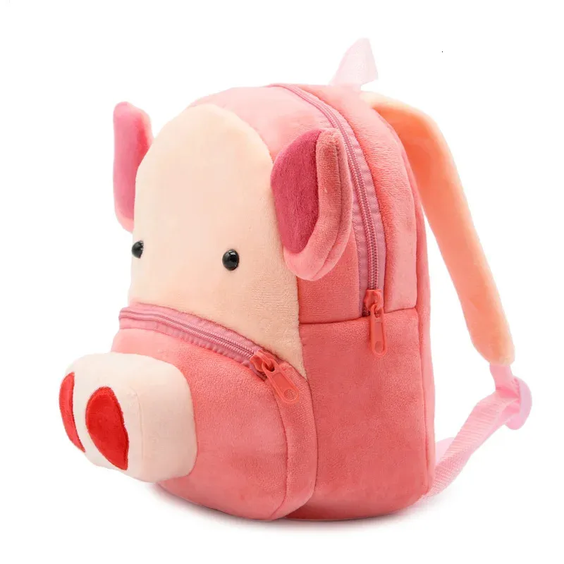 Mochilas de alta qualidade dos desenhos animados crianças saco de escola bonito animal rosa porco mochila para jardim de infância bebê mini schoolbag meninos meninas estudante presente 231204