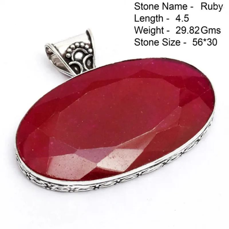 Pendant Necklaces Genuine Labradorite Ruby Emerald Amethyst Moonstone Agate Sapphire Unakite Bloodstone Onyx
