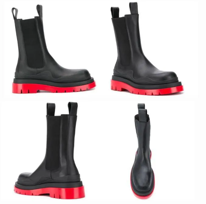 2021 Nieuwe Man laarzen mode luxe Mid Kalf laarsjes BAND LAARZEN Man platform chunky laars dame laars luxe designer vrouwen boots2234717