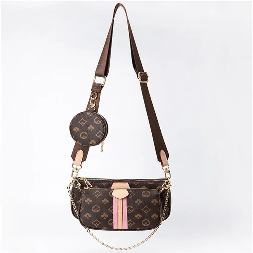 Bolsa de bolsa feminina Bolsa Data Código Purse da embreagem Mensageiro de ombro Cross Body Número três em uma flor259r