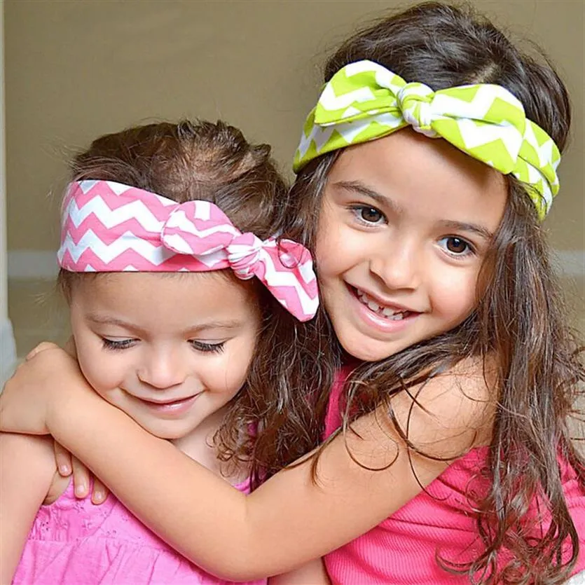 Baby Girls Chevron Headband Headbrap Hairbands 306K