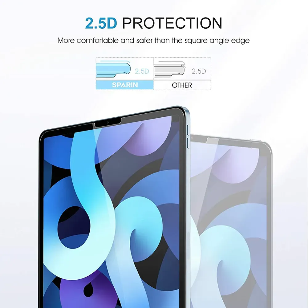 For iPad Pro 11 Tempered Glass Screen Protector For iPad Air 4 5 10.9 10th 7/8/9th Generation 5/6th Pro 9.7 Mini 6 HD Film with package