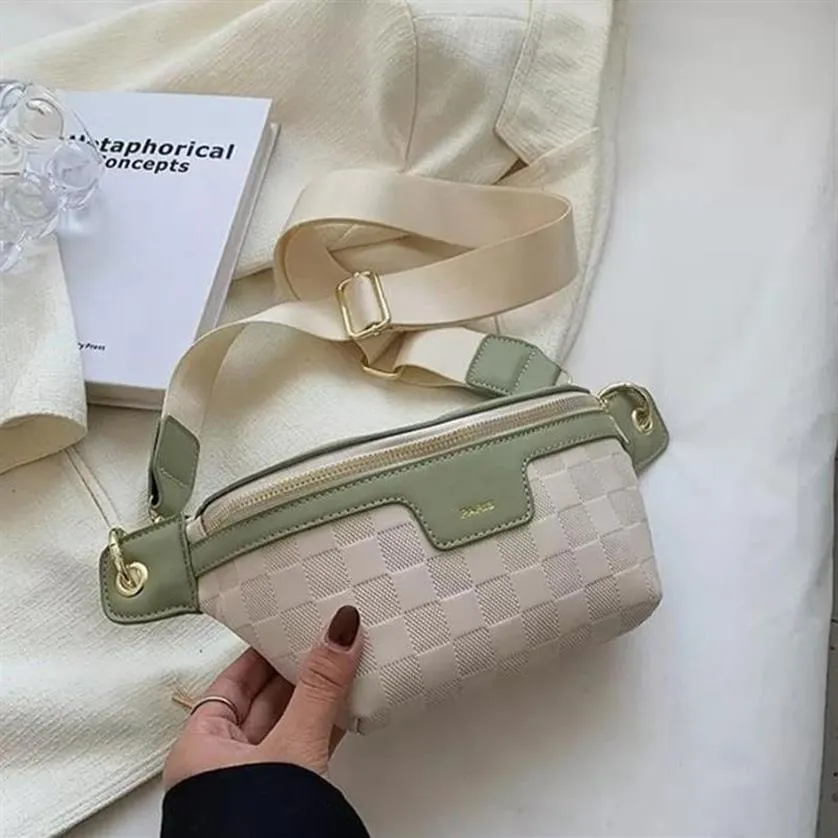 Designers de concepteurs élégants en cuir PU Nouveaux sacs de taille pour femmes packs de taille élégant sac large sangl
