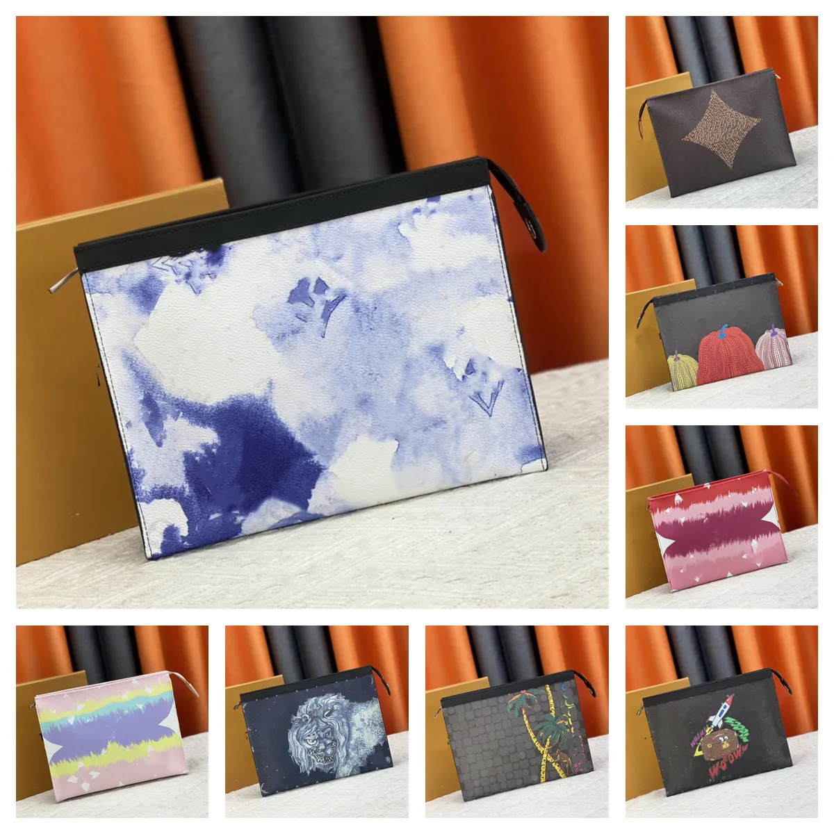 Designer Handtas POCHETTE VOYAGE Make-up wash clutch Bag Dames heren tote topkwaliteit Schouder crossbody Cosmetische Luxe portemonnee Kaarthouder Tas M47542 M61692 M47542 YK