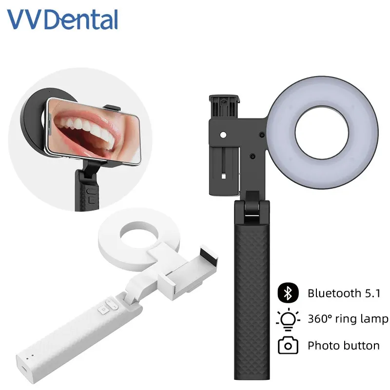 Outros itens de beleza para saúde VVDental Dental Pogal Flash Lamp Light Holder Camera Twin com 18 LED Dentist I 231204