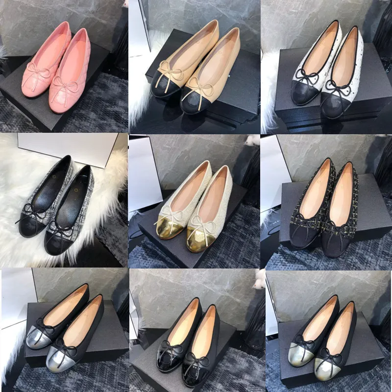 Designer classique femmes chaussures habillées printemps et automne 100% peau de vache ballerines danse chaussures décontractées noir plat bateau chaussure sandale dame marque cuir paresseux mocassins