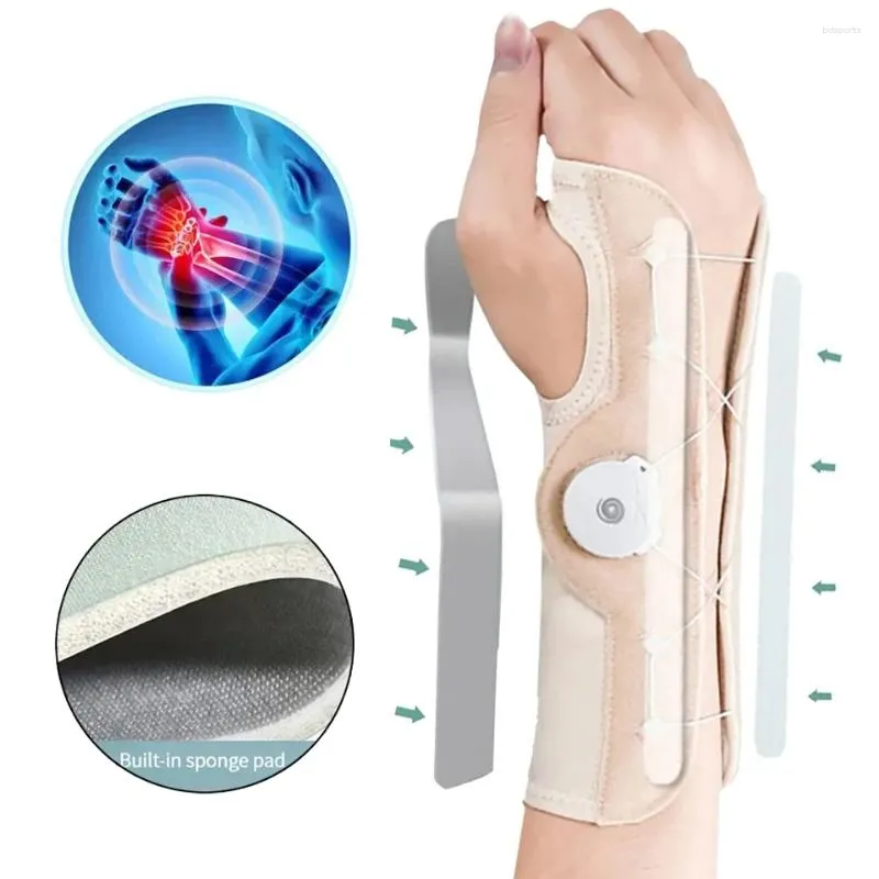 Wrist Support 1PC Adjustable Knob Brace Carpal Tunnel Sleeve With Metal Splint Hand For Pain Relief Injuries Sprains