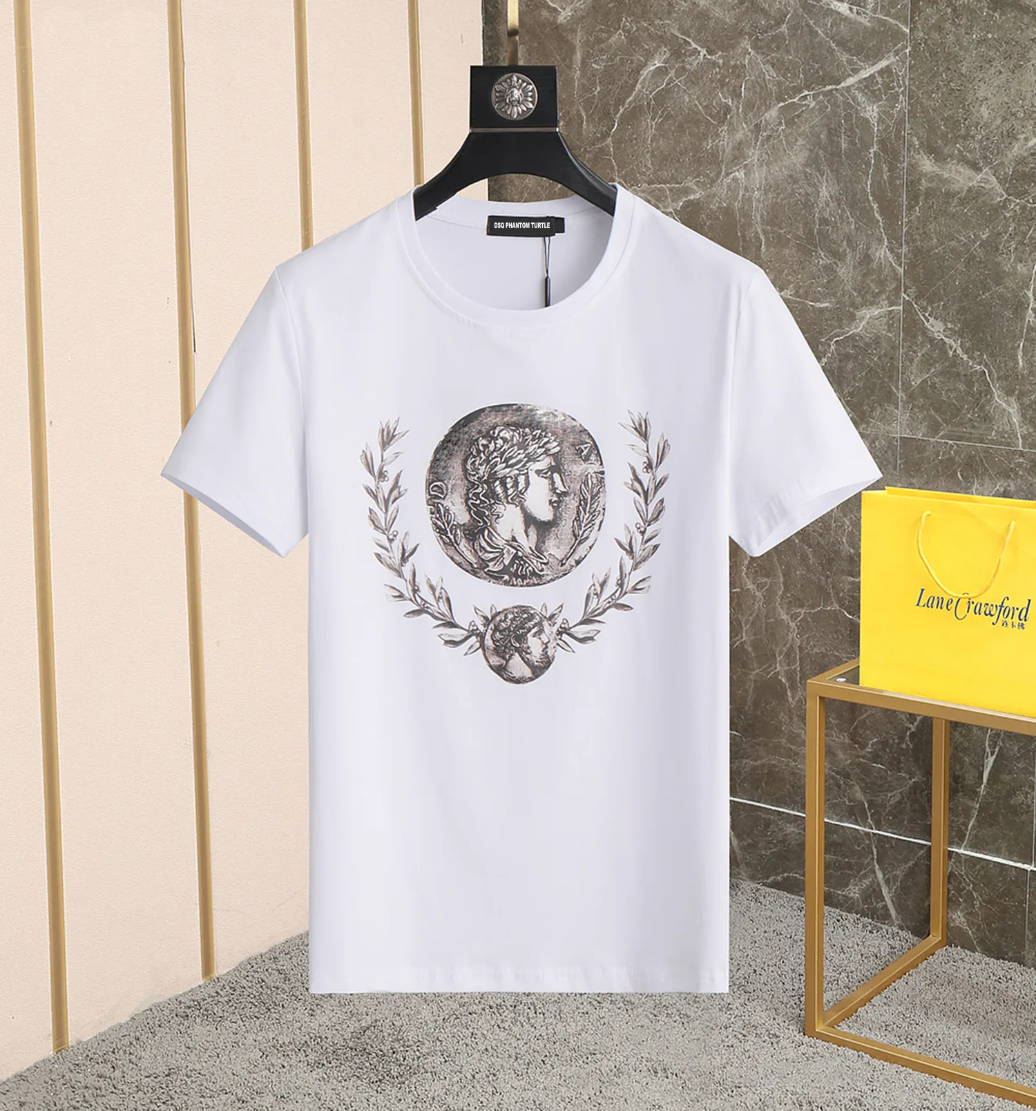 DSQ PHANTOM TURTLE T-shirts pour hommes 2024SS Nouveaux hommes Designer T-shirt Paris Mode T-shirts T-shirt d'été Homme Top Qualité 100% Coton Tops 1263