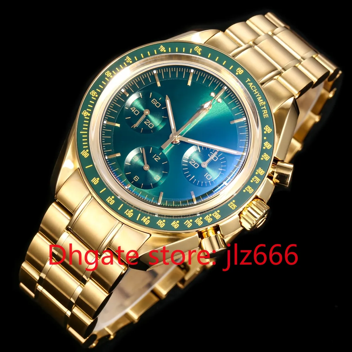 Herenhorloge, mechanisch designhorloge, hoogste versie (OMJ) 42 mm-44 mm Super Series-serie, waterdicht, oppervlak van saffierkristal, roestvrijstalen wijzerplaat, jj