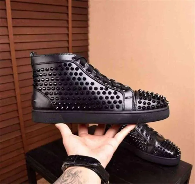 High cut sale black shoes
