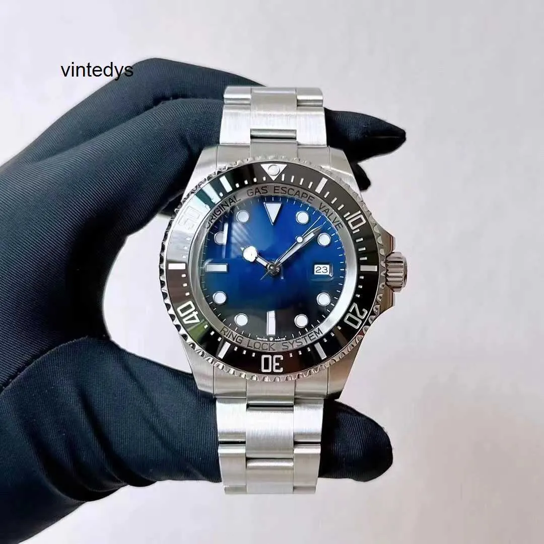 Automatyczne zegarki mechaniczne męskie Watch Wysokiej jakości 44 mm morski projektant ramki ceramicznej z pudełkiem Orologio Automatyczny mechaniczny szafir ze stali nierdzewnej