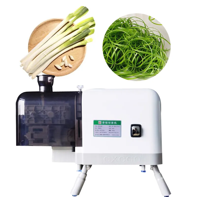 Commercial Scallion Pepper Shredding Slicing Machine Electric Green