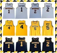 College wear NCAA Michigan Wolverines 5 Jalen Rose Jersey Chris Webber 4 Juwan Howard 25 1 Charles Matthews 2 Jorda Poole College Basketball