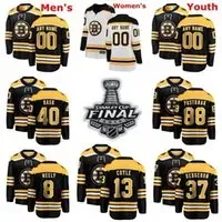 Boston Bruins Jerseys David Pastrnak Jersey Brad Marchand Zdeno Chara Tuukka Rask Cam Neely Black White ice Hockey Jerseys Custom Stitched