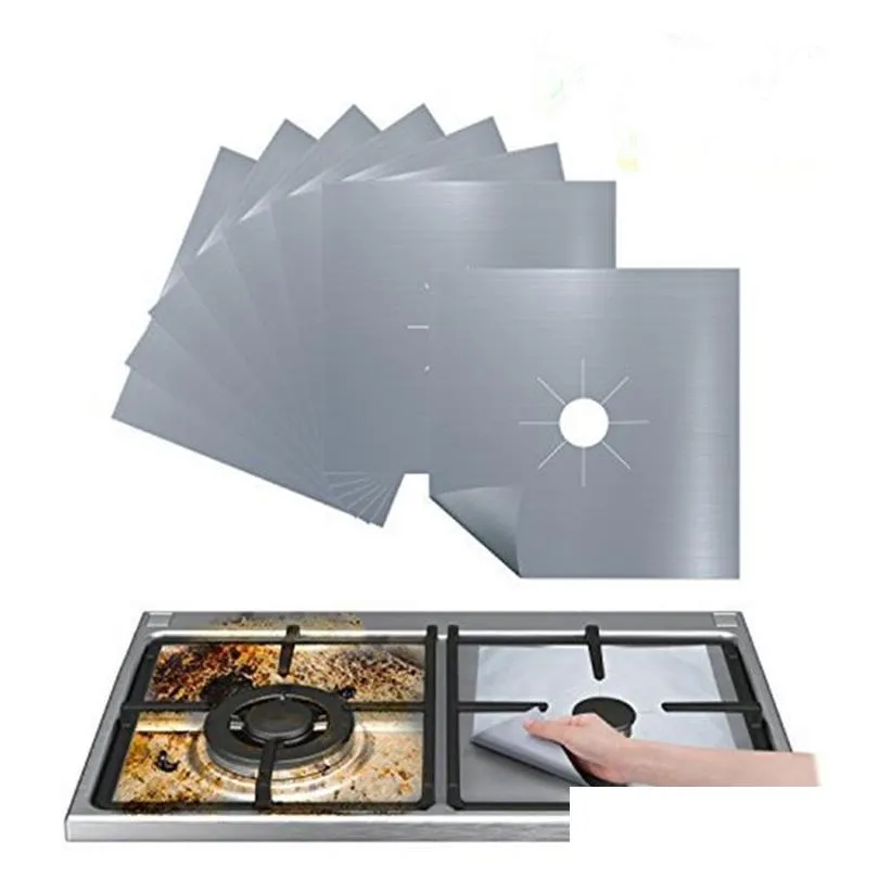 Cookware Parts Gas Stove Protector Cooker Er Liner Clean Mat Pad Stovetop Burner High Temperature Resistant Kitchen Mats Accessories D Dhcia