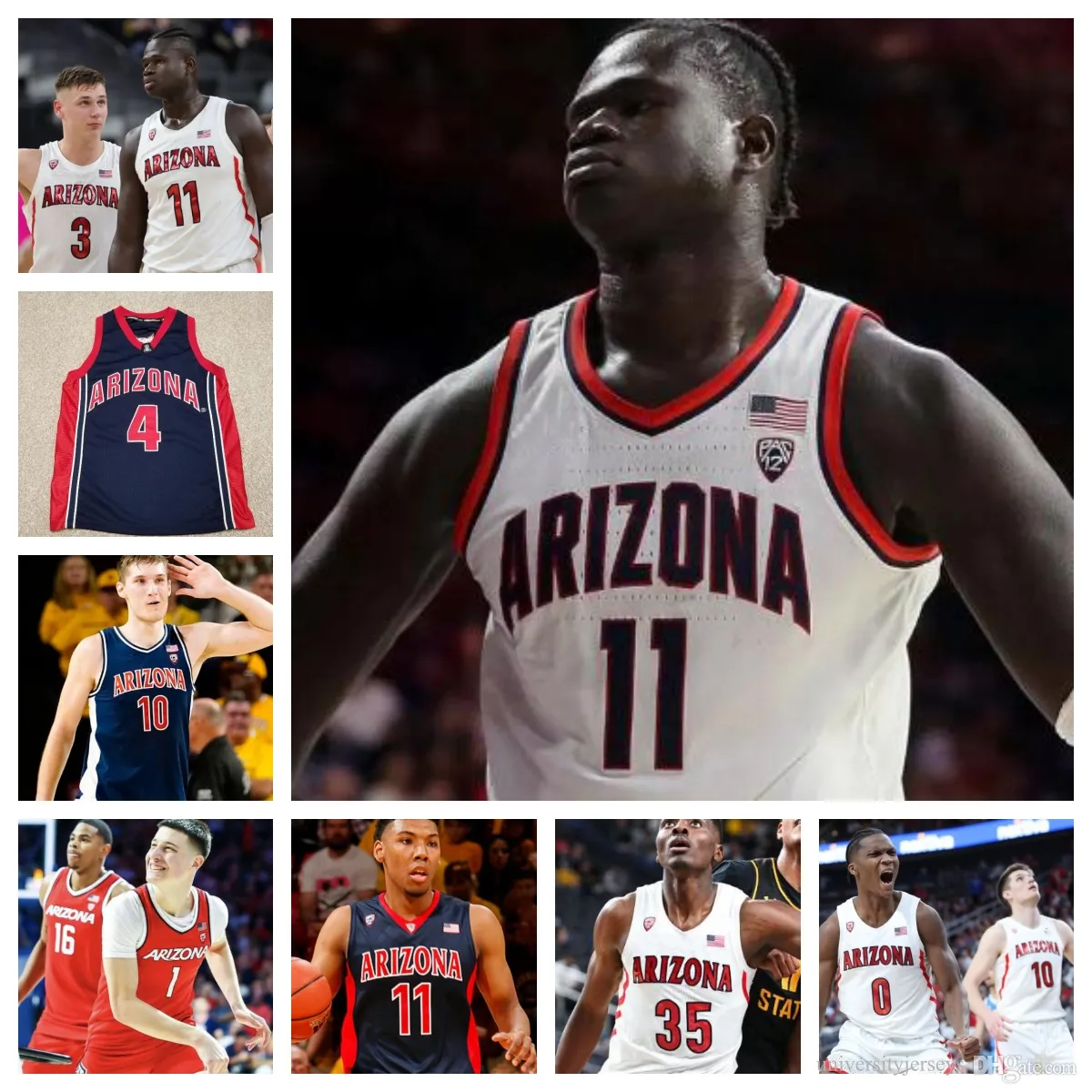 Arizona Wildcats Basketballtrikot NCAA College Kylan Boswell Oumar Ballo Motiejus Krivas Caleb Love Jaden Bradley Pelle Larsson Herren Damen Jugend alle genäht