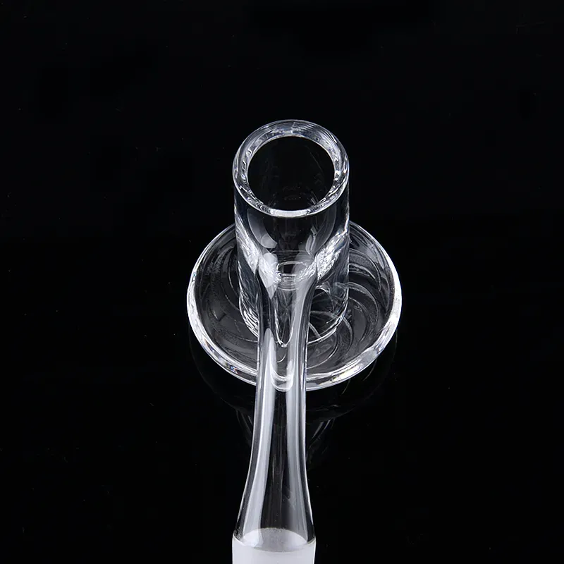 Seamless Fully Weld 20mm 2mm Thick Smoking Quartz Blender Spin Banger Nail Beveled Edge Accessories for Prevent Oil Splashing Glass Water Bongs FWQB03