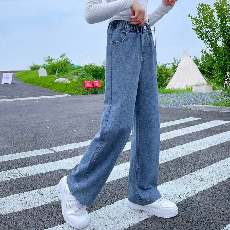 Straight velvet pants - Teenage girl
