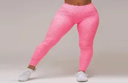 Sexy Women legging Textured Booty Yoga Pants High Waist Bubble Bottoms Tight Ruched Workout Butt Lifting Pant Tummy Control Push U1245437