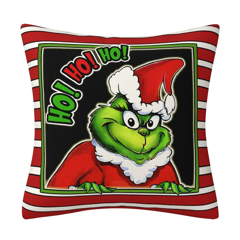 Grinch Christmas Décorations - Taie d'Oreiller Noël Amusante