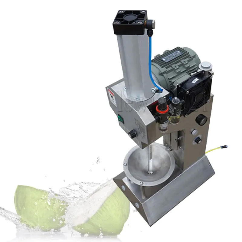 Machine électrique industrielle d'épluchage de peau de noix de coco tendre en forme de diamant frais vert Coco