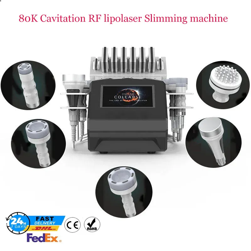 Nouvelle machine faciale multipolaire de rajeunissement de peau de cavitation rf amincissante ultrasonique améliore la circulation sanguine approuvée par CE