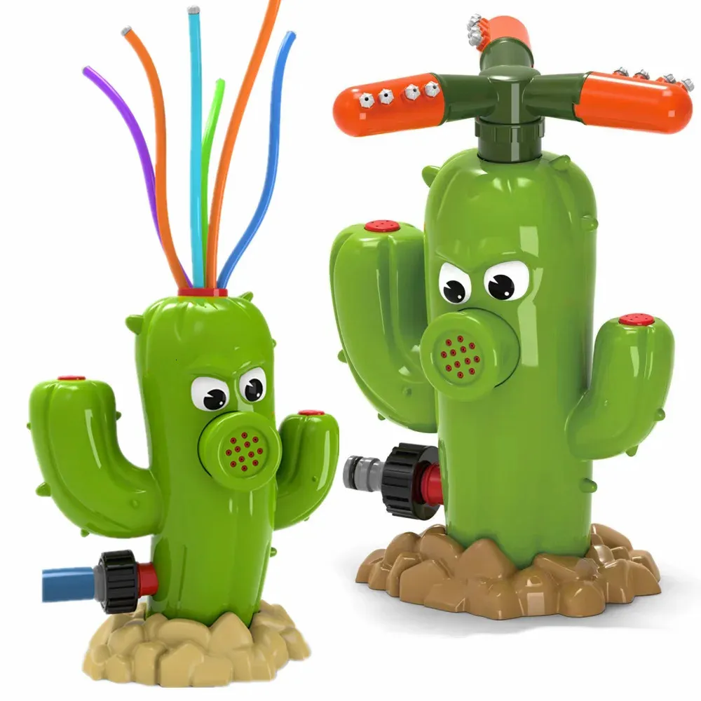 Bath Toys Cactus zraszacz na zewnątrz spray do sprayu w sprayu na podwórka woda zabawki woda letnia podwórko kreskówka zraszaczy zraszaczy dla dzieci 231204