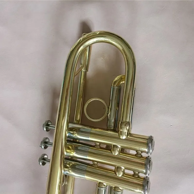 Tromba in Sib di nuovo arrivo Lacca dorata di alta qualità Tromba placcata argento Strumenti musicali in ottone Tromba di tipo composito