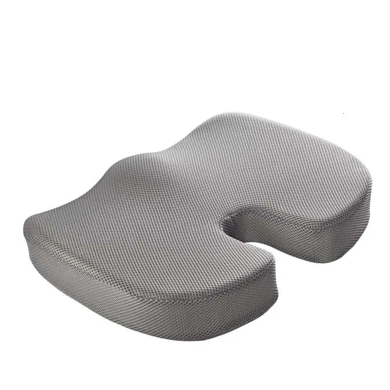 Kudde/dekorativt kuddkontor Coccyx Ortopedisk stol Massage Pad Memory Foam Seat Cushion For Home 231204