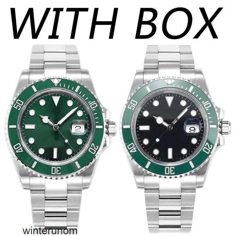 ROIEX Submariner zegarki luksusowe męskie zegarki automatyczne mechaniczne 40 mm łódź podwodna zielona tarcza ceramiczna ramka sportowa Pasek ze stali nierdzewnej Sapphire Waterproof M HB47