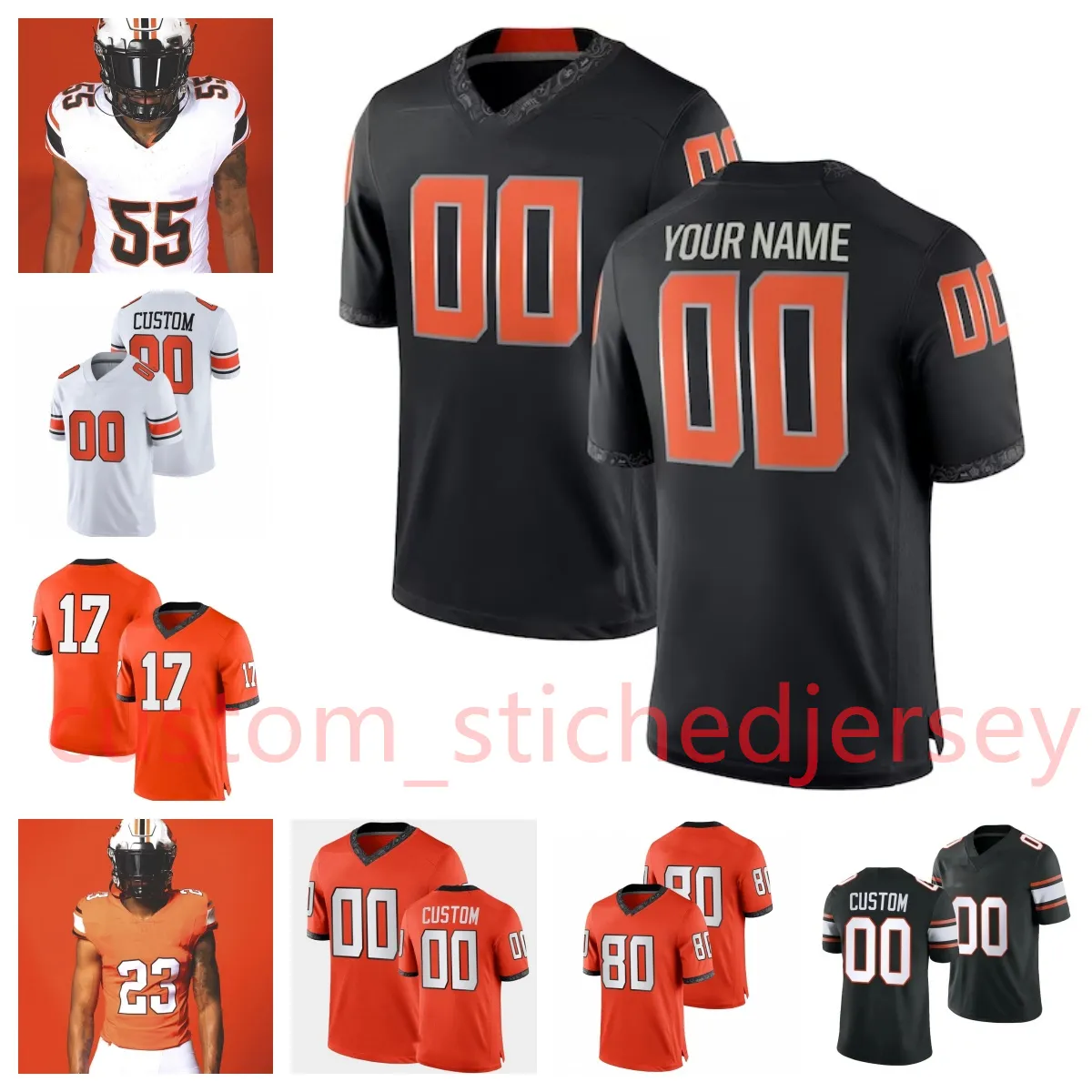 Lyrik Rawls 2023 Football Jersey Mason Gilkey Stephon Johnson Jr. Nickolas Martin Cole Birmingham Korie Black Eli Russ Jerseys